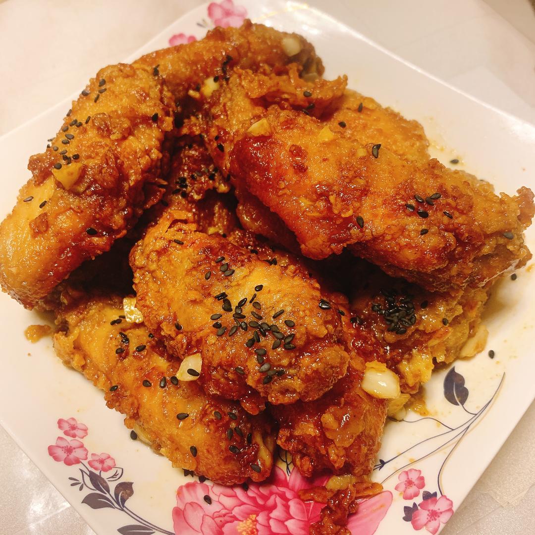蜂蜜黄油鸡翅的做法