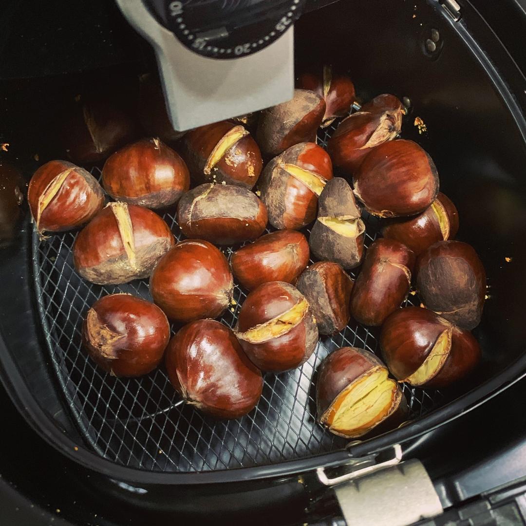 （超好剥壳！）空气炸锅蜂蜜板栗——美味停不下来