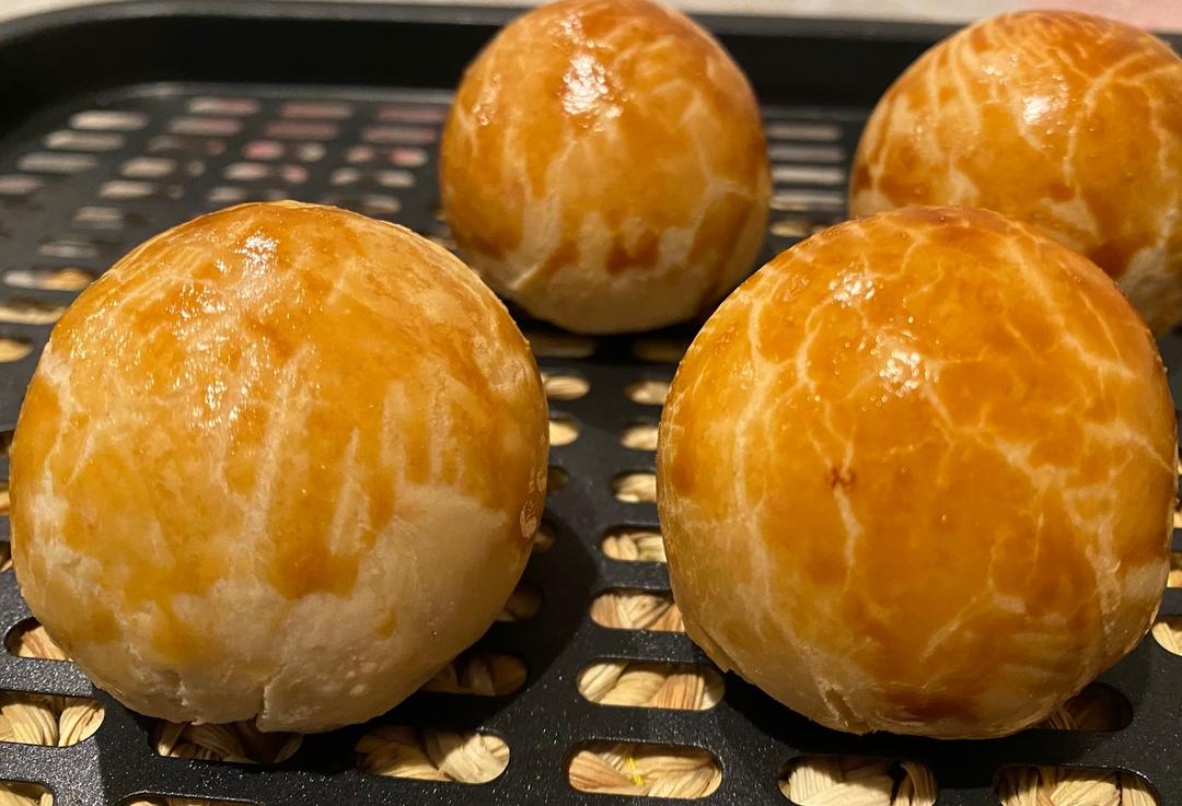 空气炸锅绿豆酥（蛋黄酥）