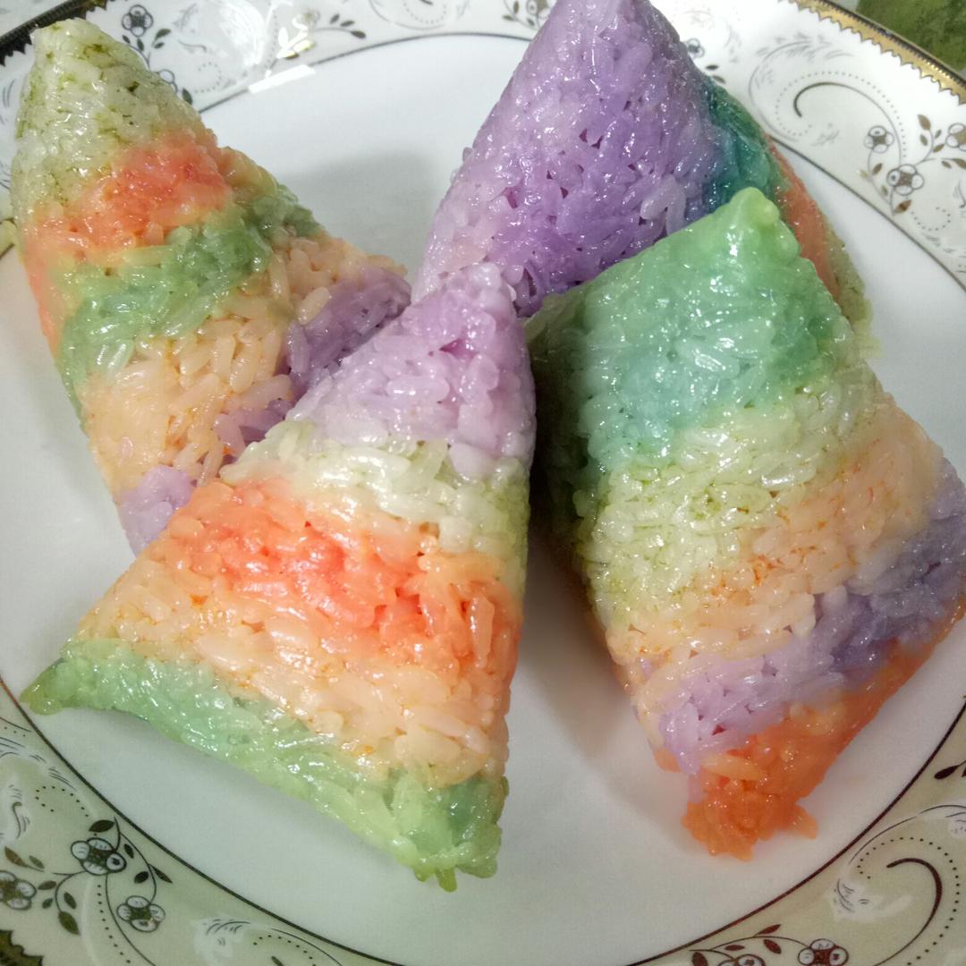 彩色粽子的做法