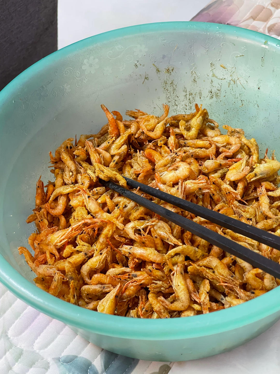 超级好吃椒盐小河虾