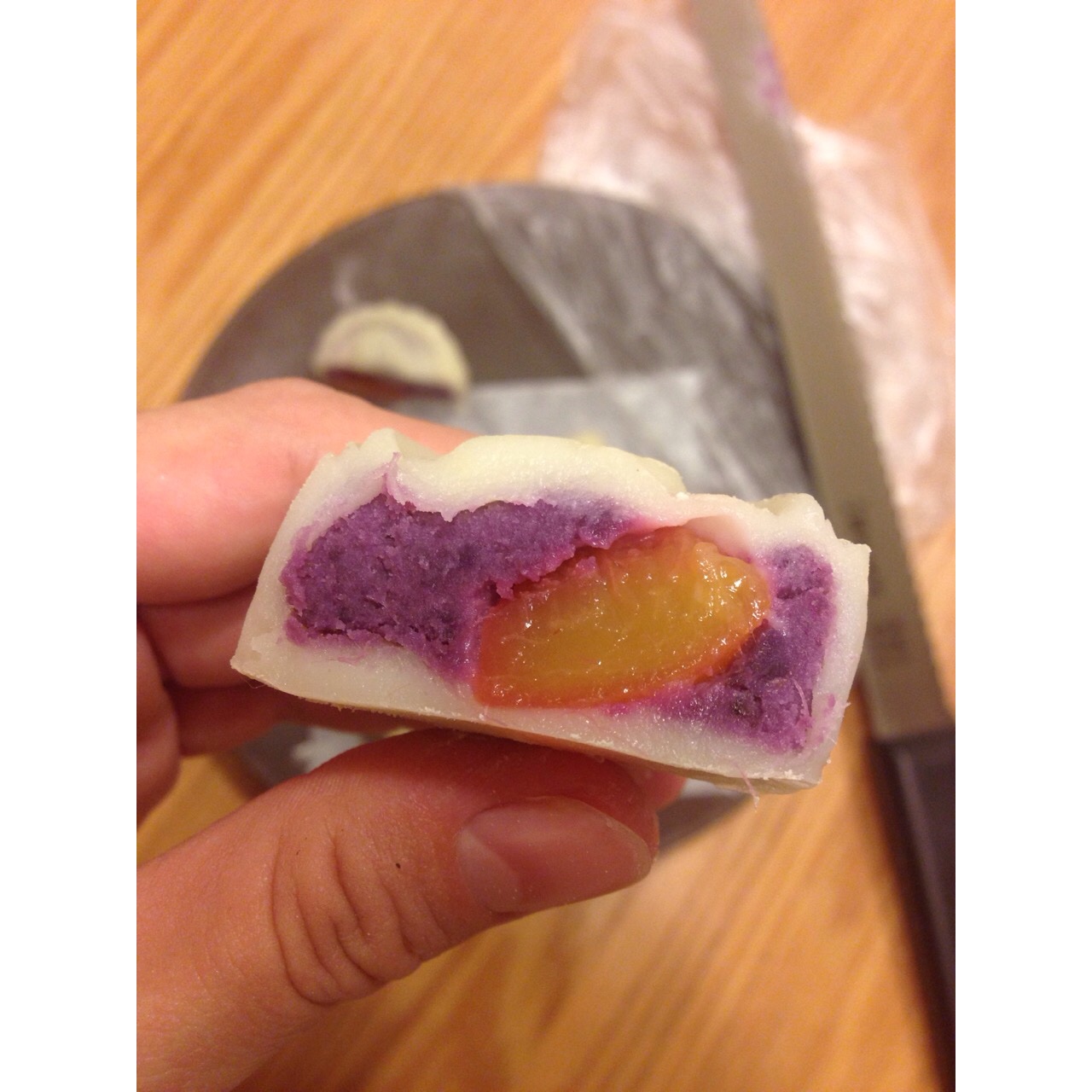 超越香港大班紫薯冰皮月饼