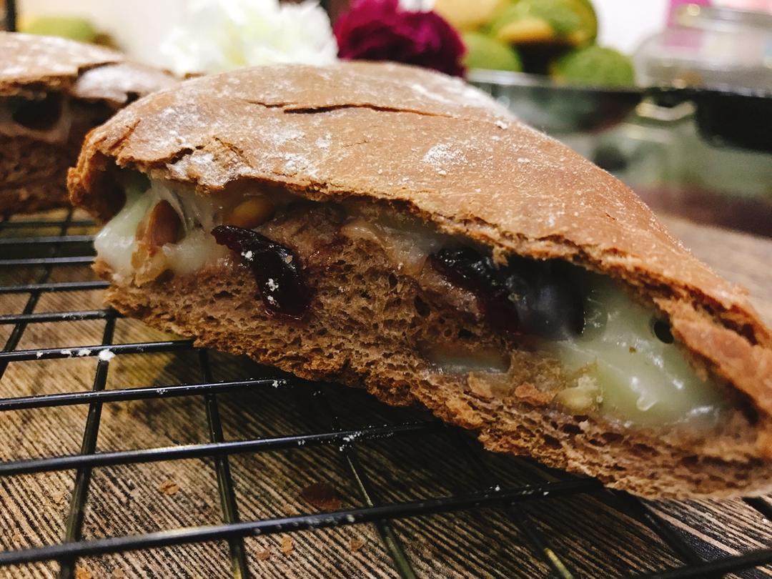 麻薯核桃夹心软欧包