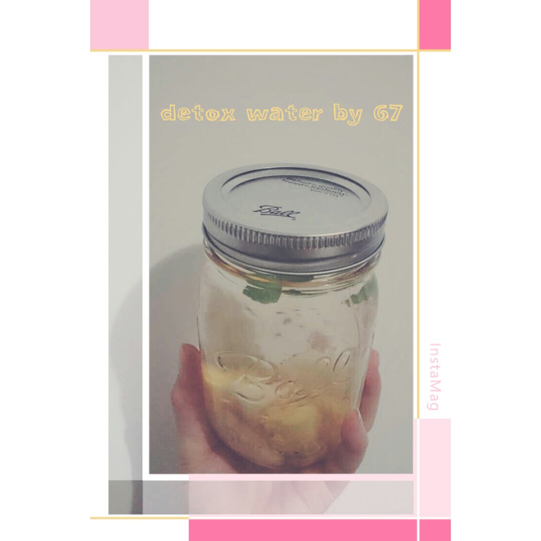 detox water 自制排毒养颜水 健康饮料 果蔬泡汁