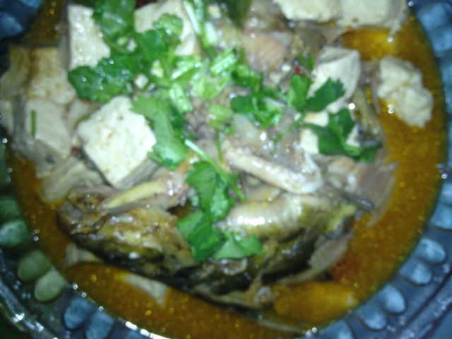 黄骨鱼焖豆腐