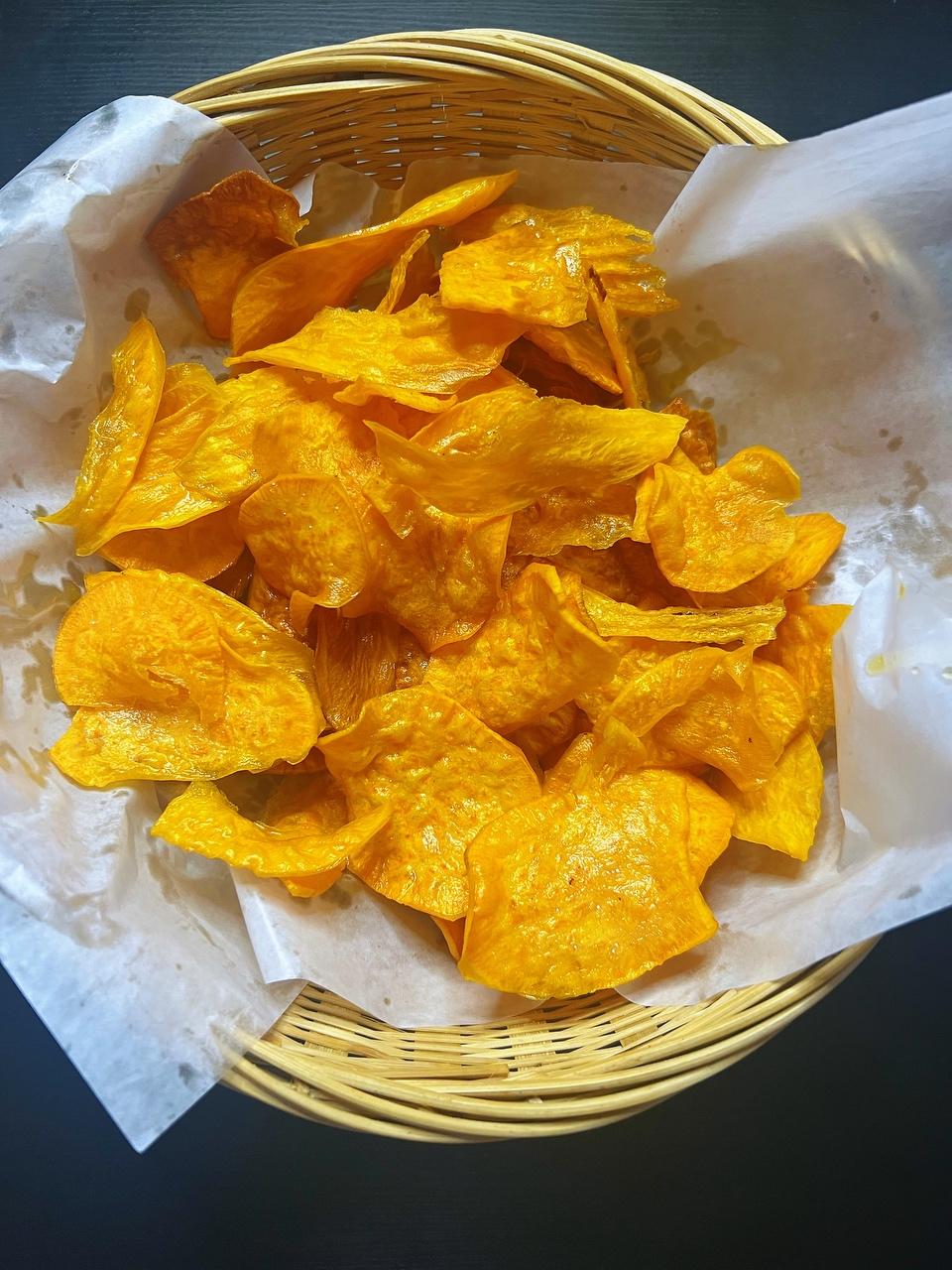 炸红薯脆片的做法 步骤5