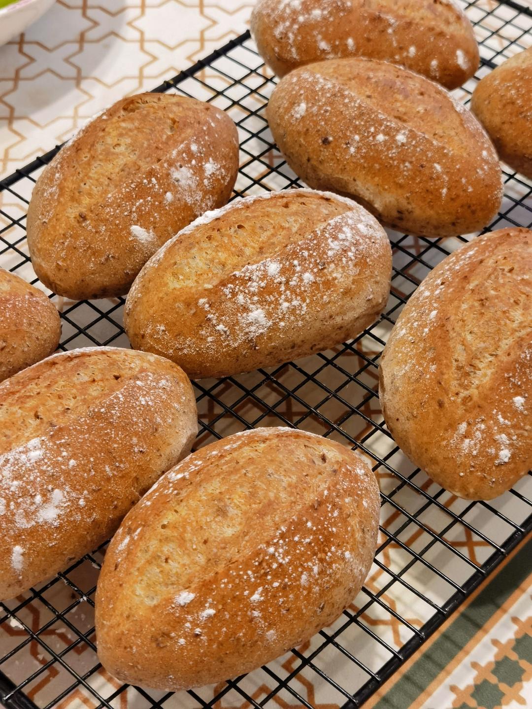 口感非常好的50%全麦主食餐包