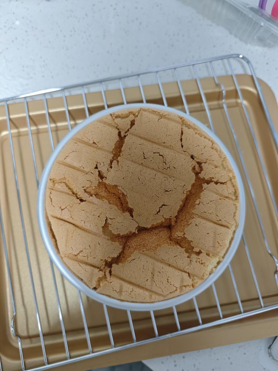 超柔软6寸戚风蛋糕(附8寸配方)零失败 超详细‼️含操作视频