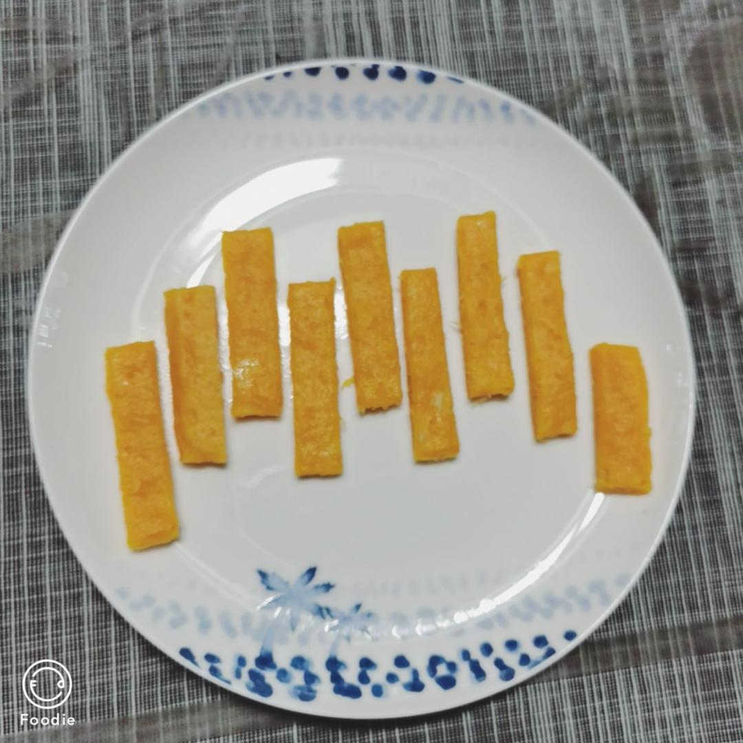 宝宝辅食——奶香南瓜条（10M+）