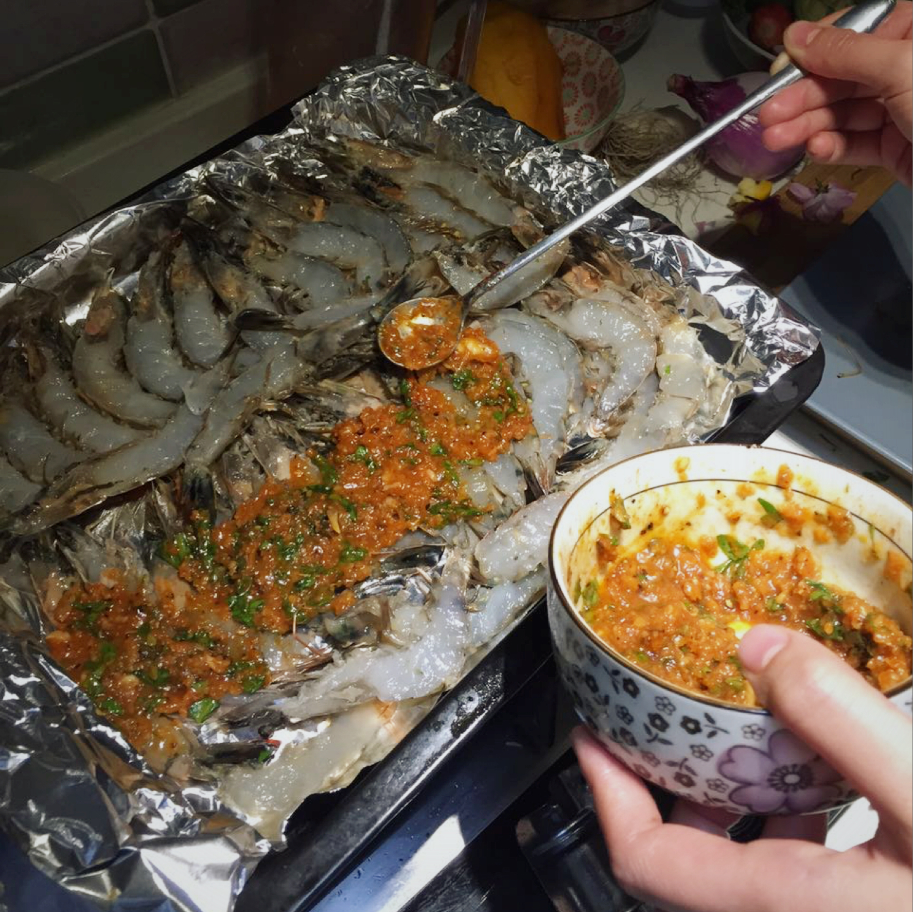 【曼食慢语】蒜香黄油烤大虾