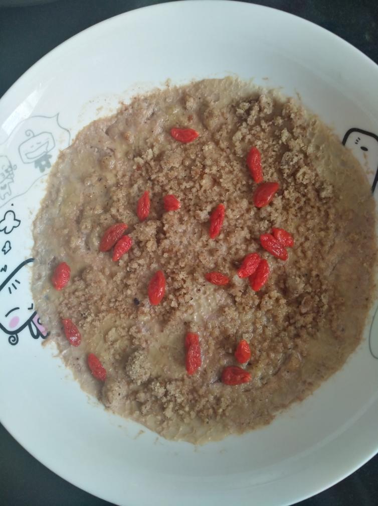 微波炉核桃姜汁调蛋