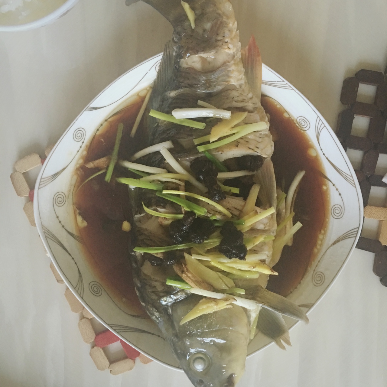 手机用户6729zauq做的清蒸鲤鱼