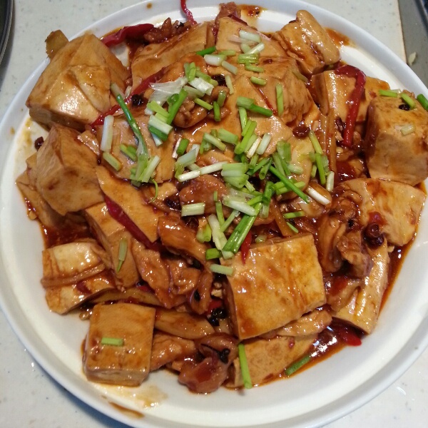 香辣豆腐肉片