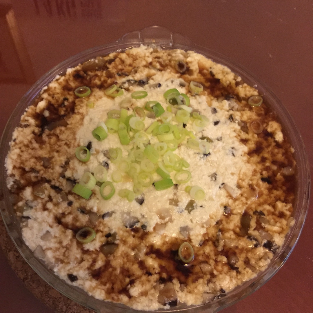 蒸豆腐饼