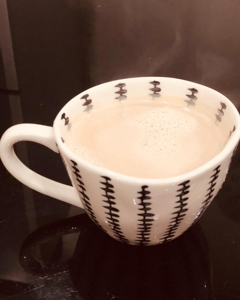 浓浓的锅煮奶茶