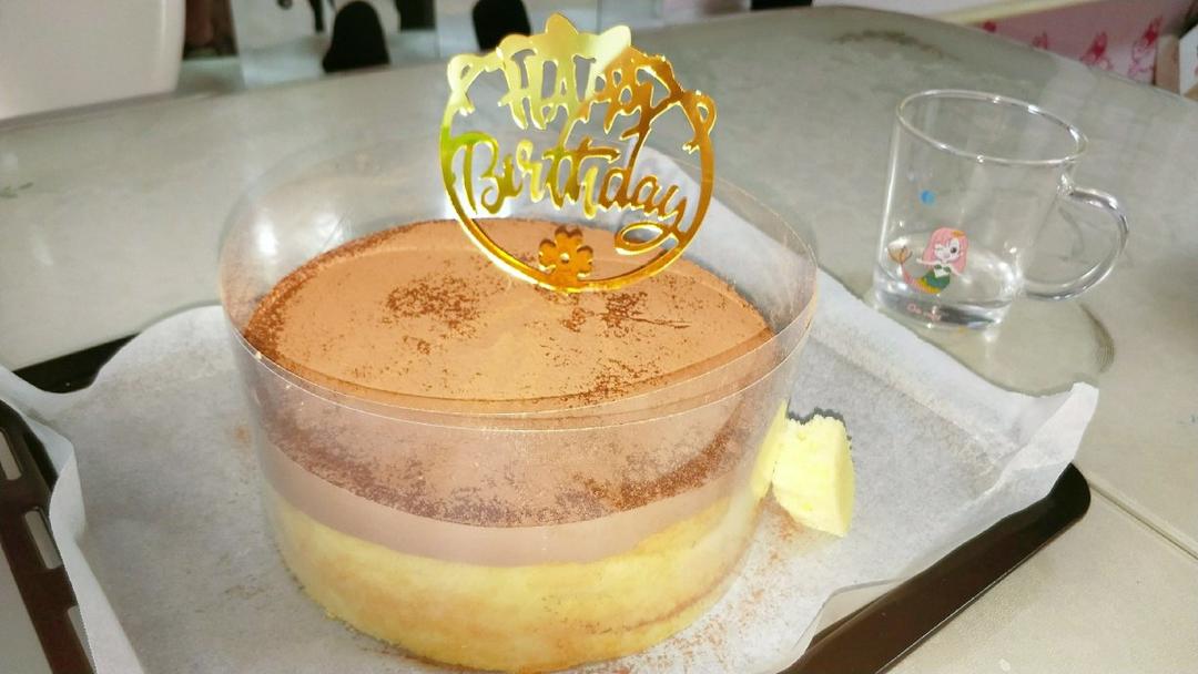 网红脏脏爆浆瀑布蛋糕——可可味