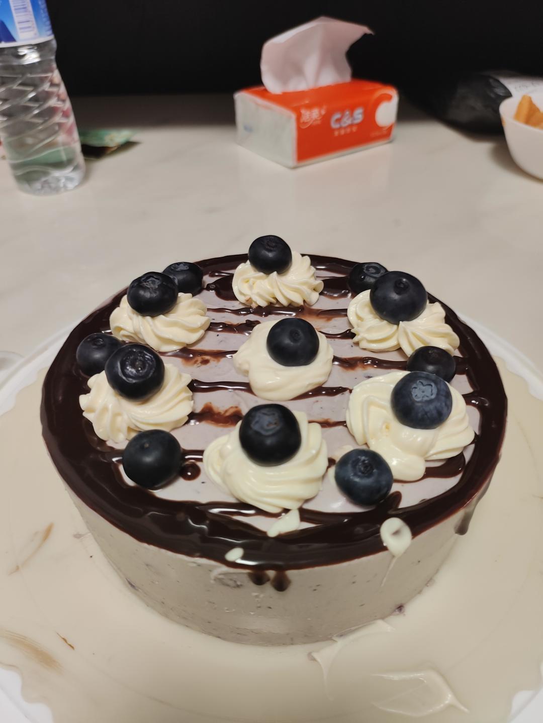 蓝莓奶油蛋糕