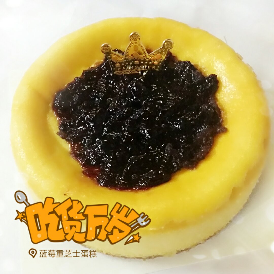 《Tinrry下午茶》教你做烤蓝莓重芝士蛋糕（6寸配方）