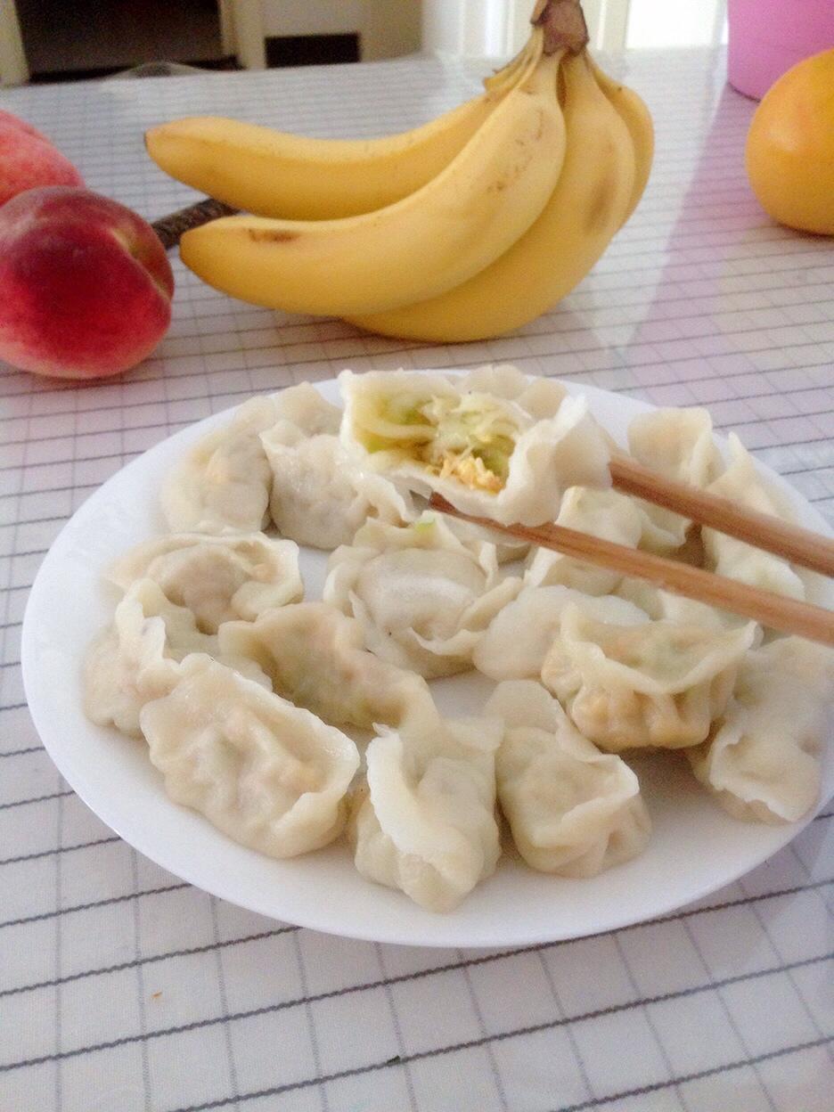 西葫芦鸡蛋虾皮饺子