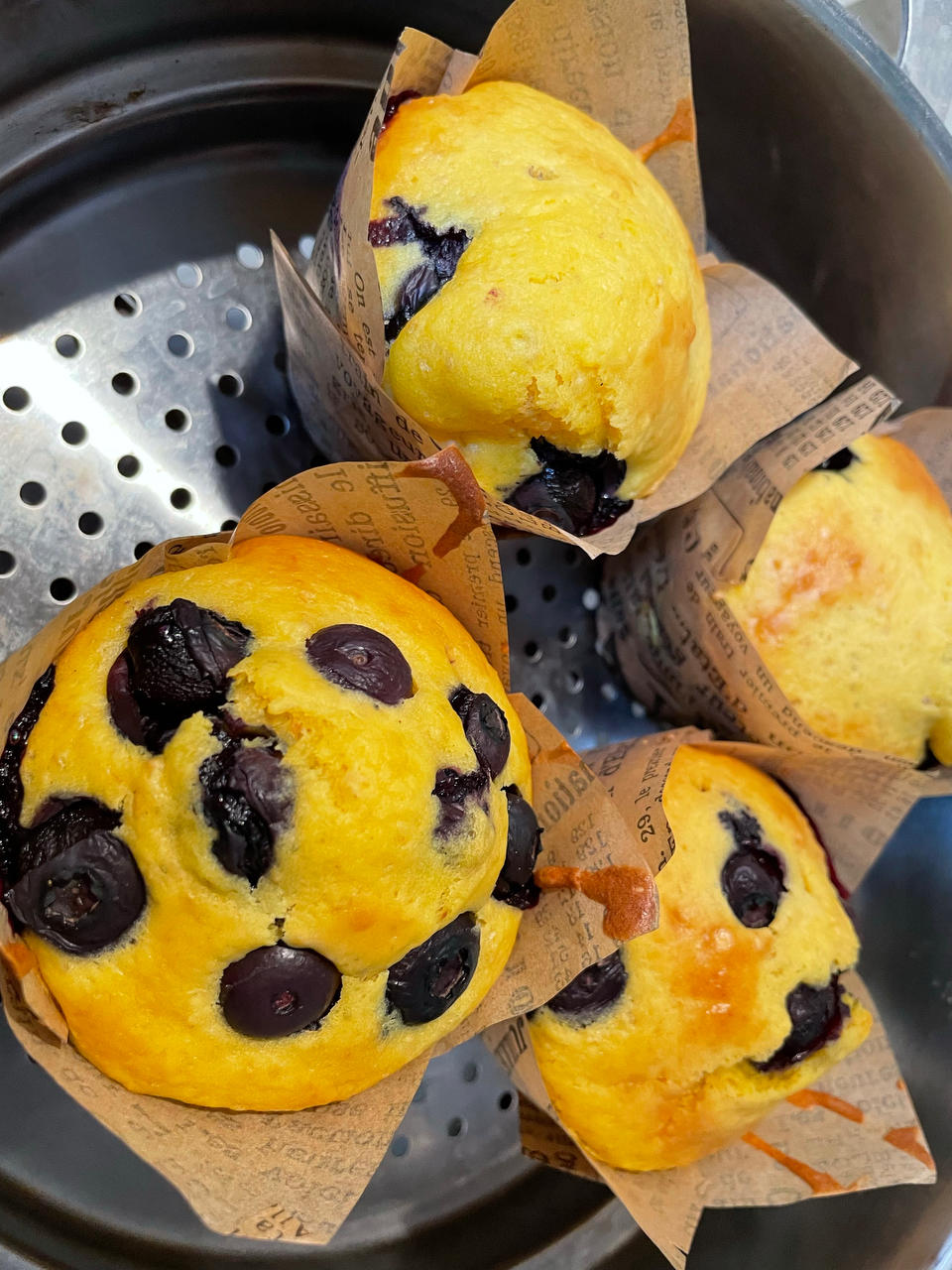 爆浆蓝莓小蛋糕（松饼粉）