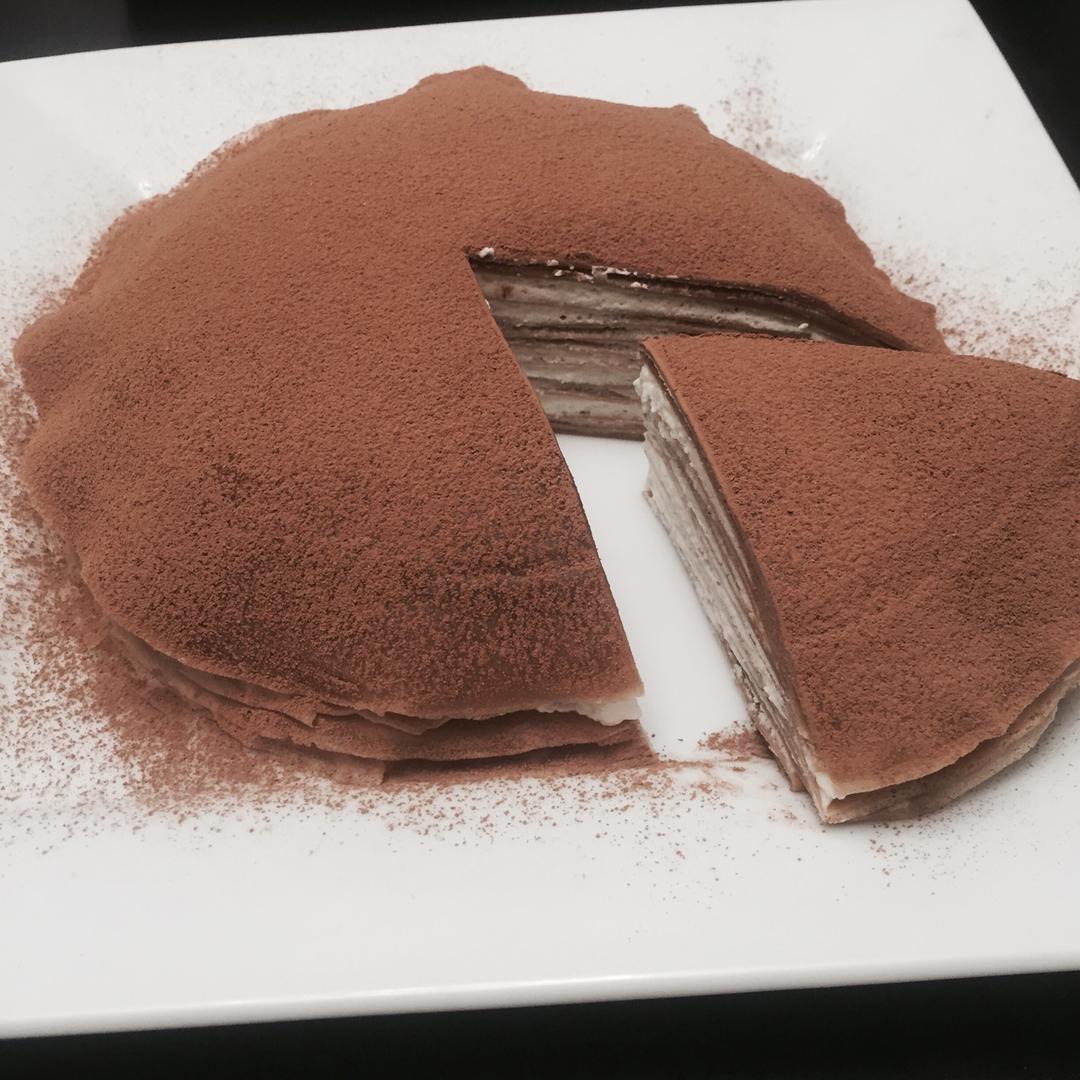 巧克力千层可丽饼