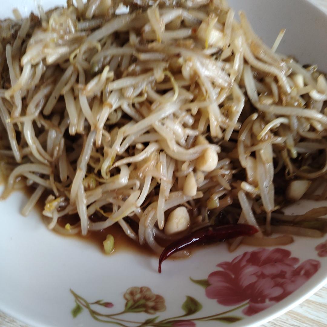酸辣脆爽的炒豆芽