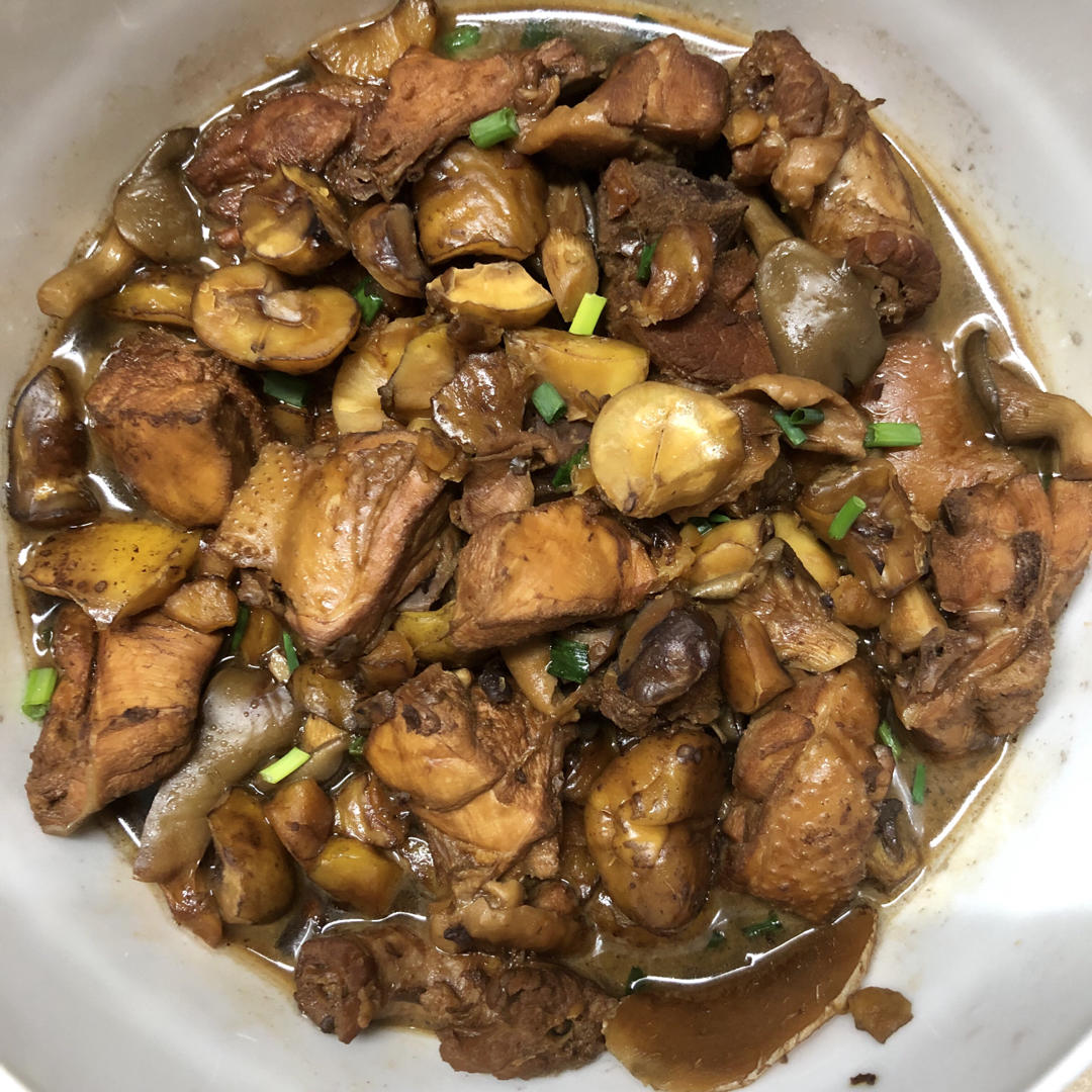 【栗子烧鸡】鸡肉都给你吃，栗子归我~