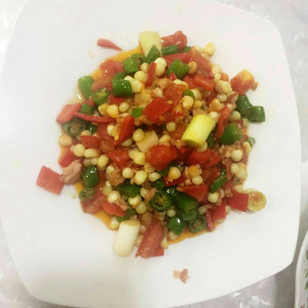 青椒炒玉米