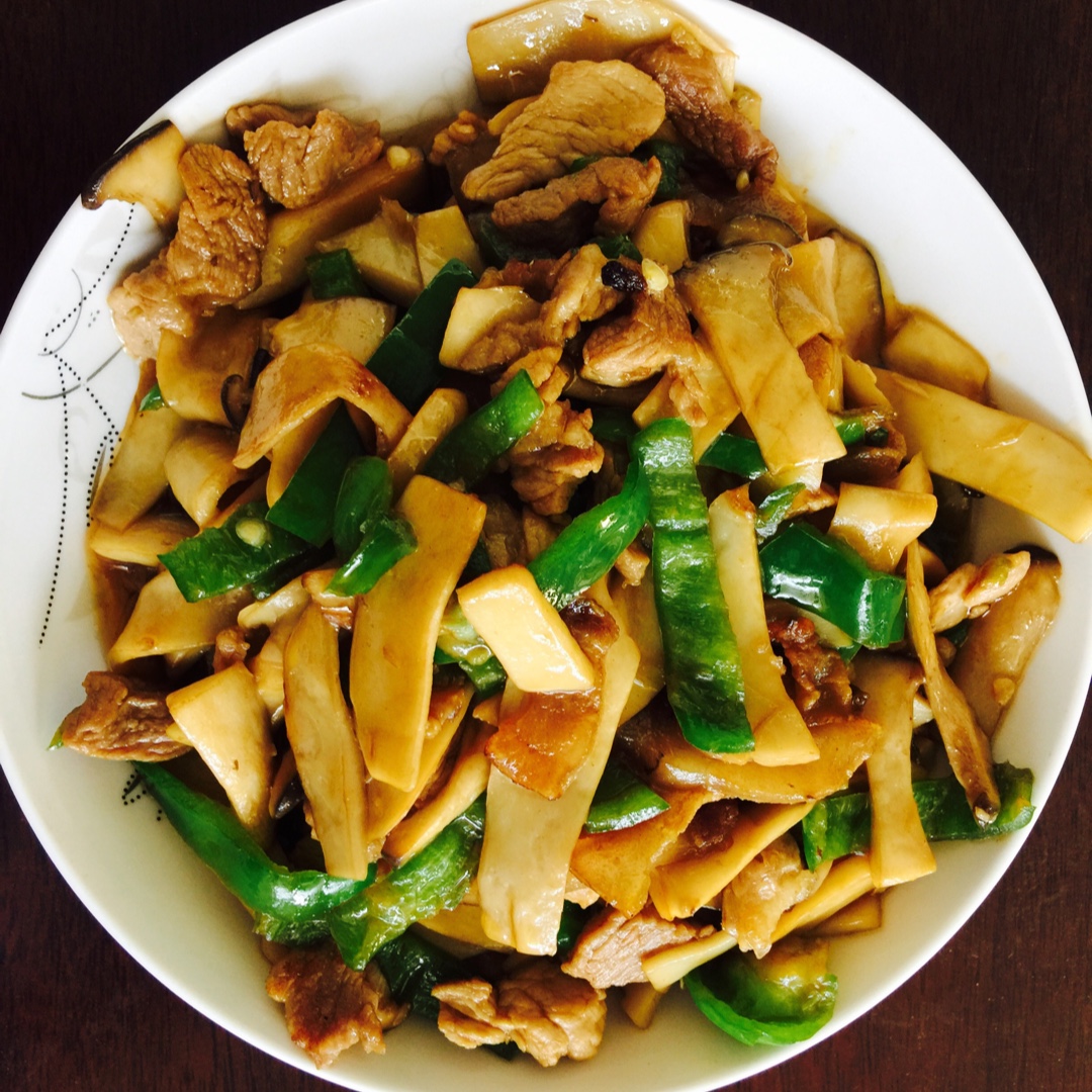 杏鲍菇炒肉片