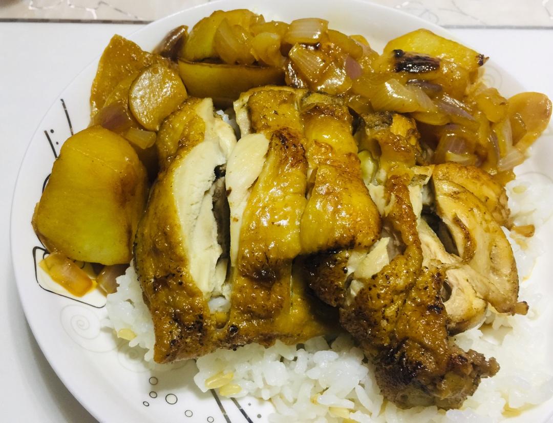 照烧鸡腿饭