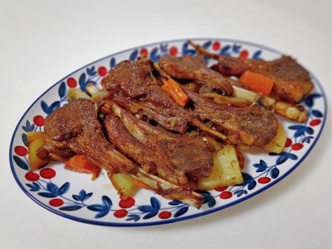 超好吃的烤羊排烤箱版