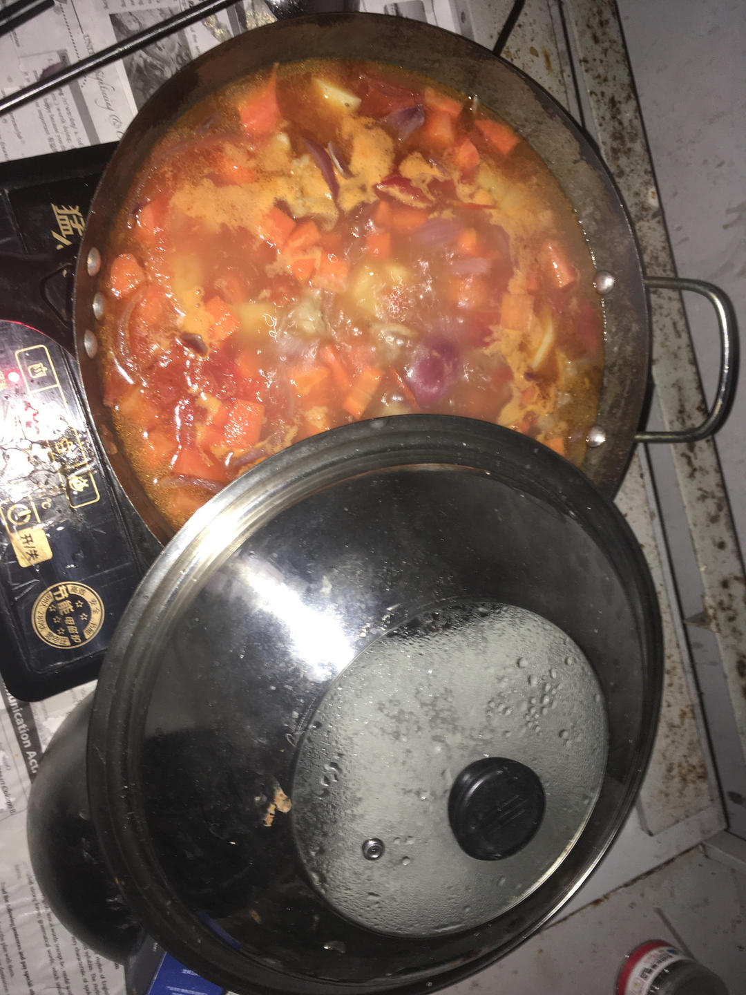 不加一滴水超美味的番茄土豆炖牛肉（懒人菜）