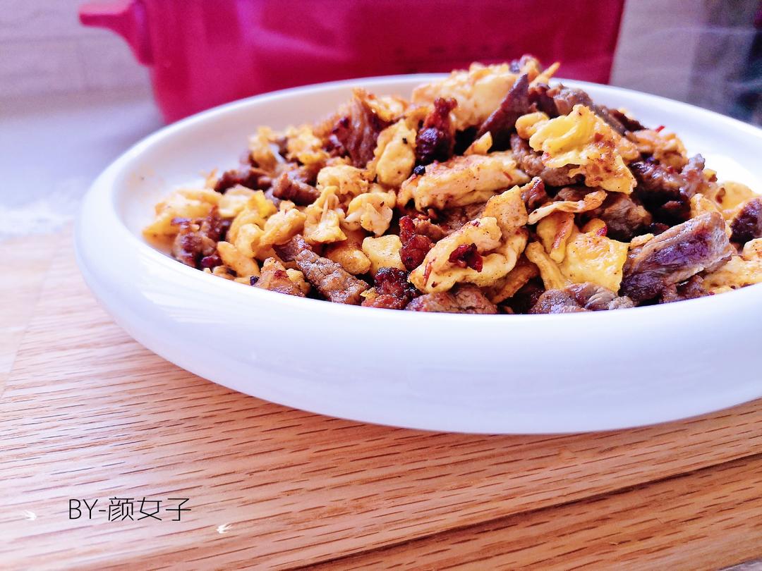 鸡蛋炒牛肉#麦子厨房美食锅#的做法