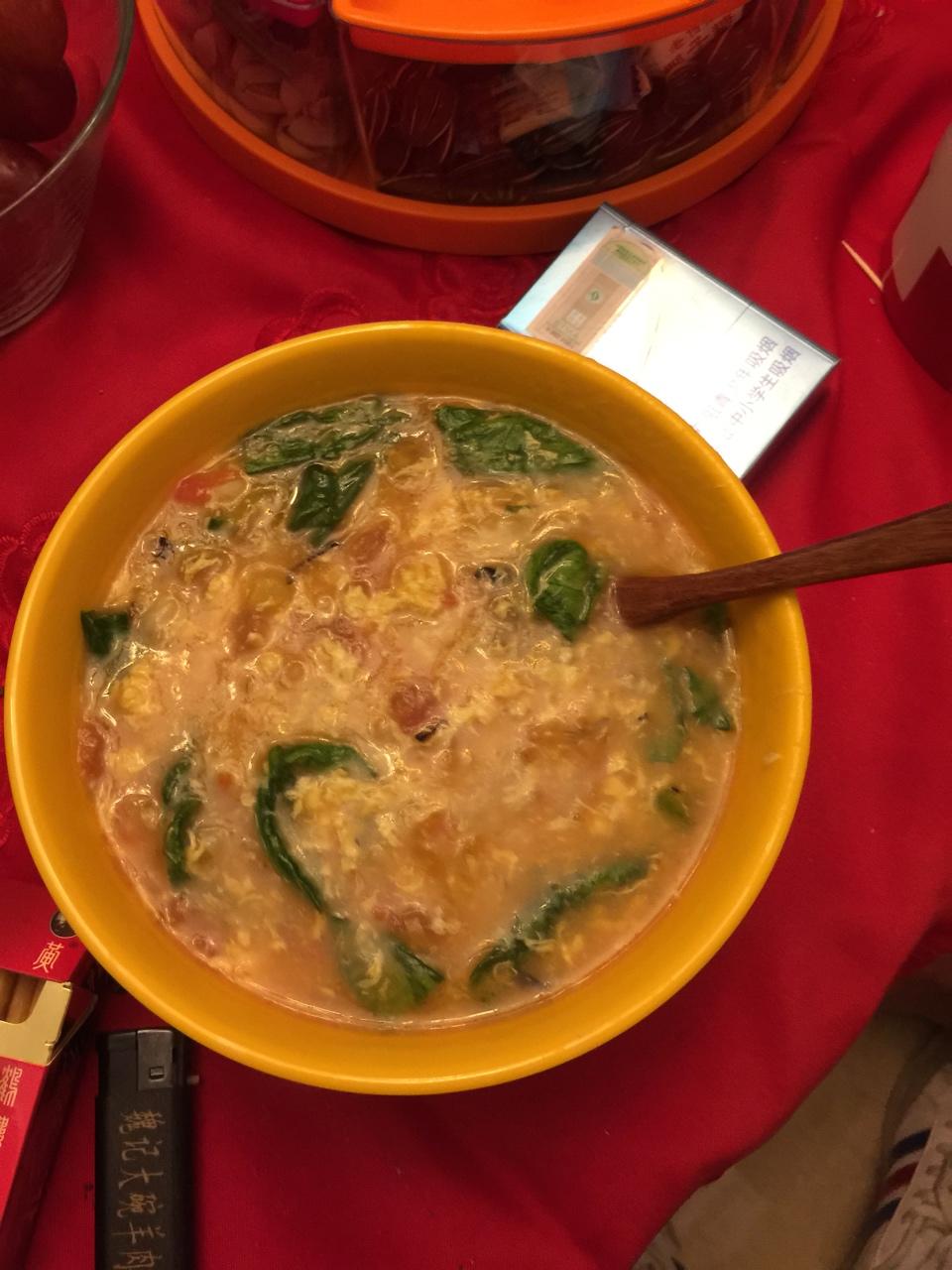 西红柿鸡蛋疙瘩汤