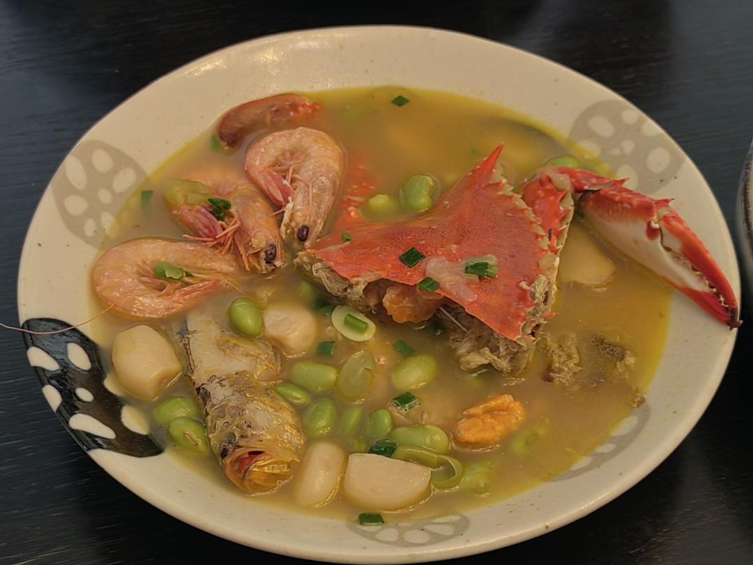 酱炒螃蟹（六月黄）毛豆