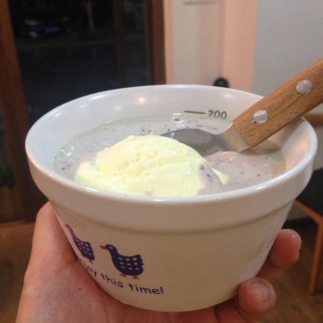 自制超简单蓝莓冰淇淋的做法 步骤4