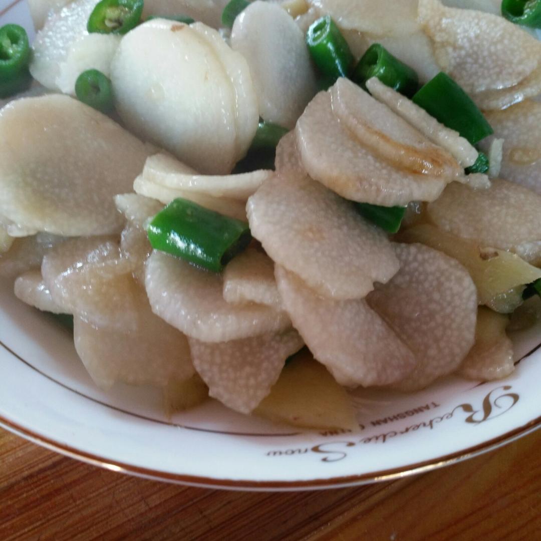 老丁的私房菜-清炒山药