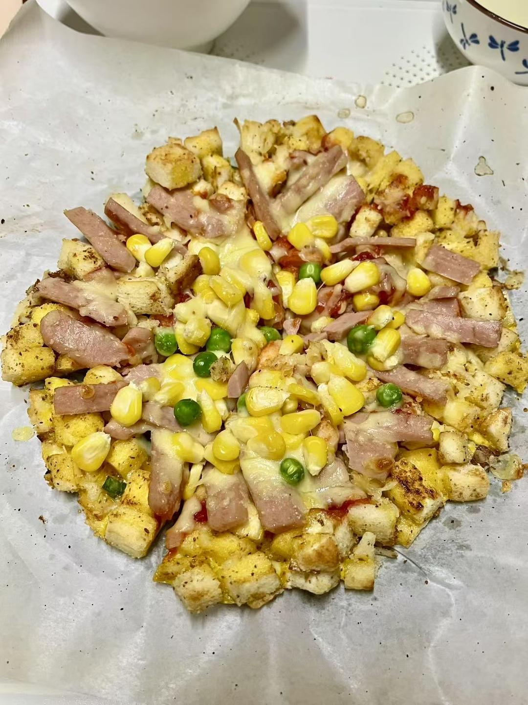 1个剩馒头，2步实现披萨自由！