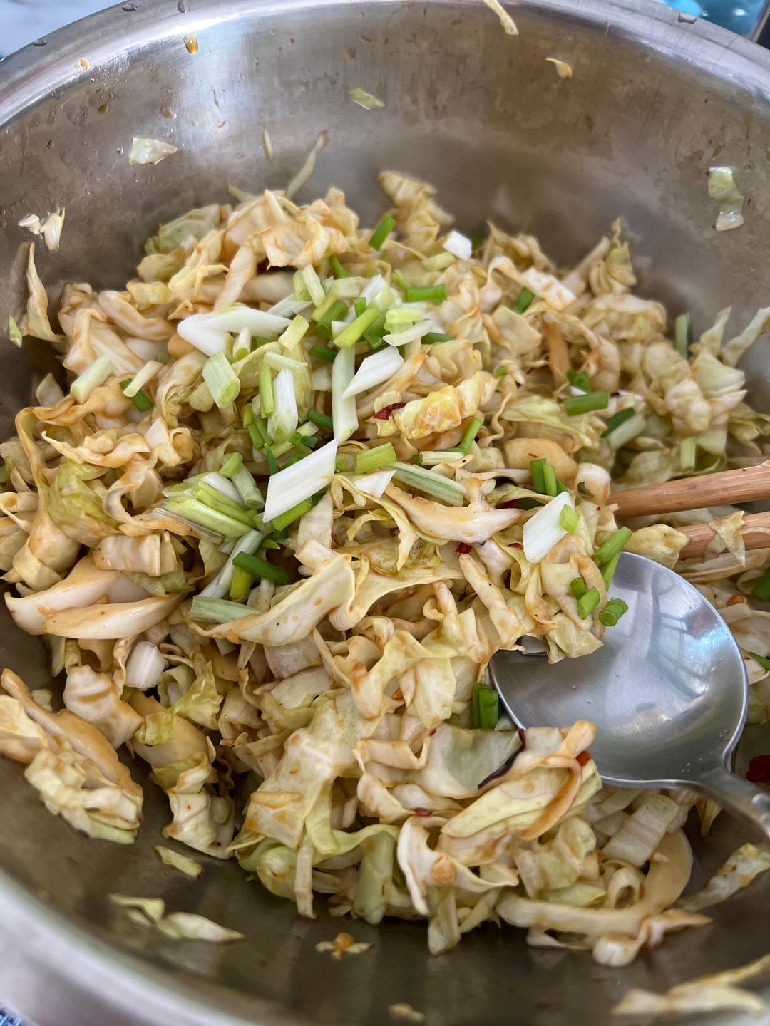 早餐店小菜，凉拌包菜，四川口味，味道超级棒