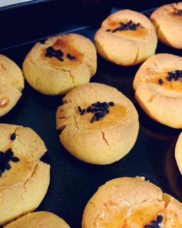 unicorn594230做的低糖版酥掉渣玛格丽特曲奇之黑芝麻南瓜酥宝宝辅食