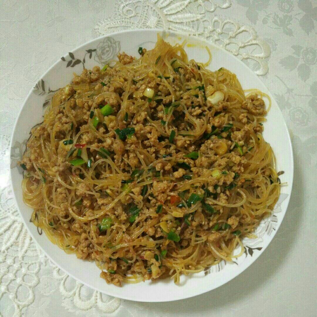 肉末炒粉丝