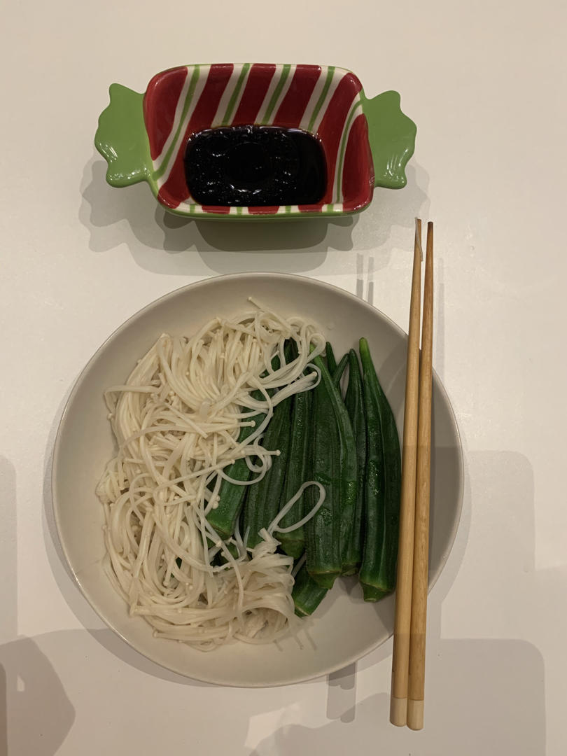 极简美味-秋葵刺身