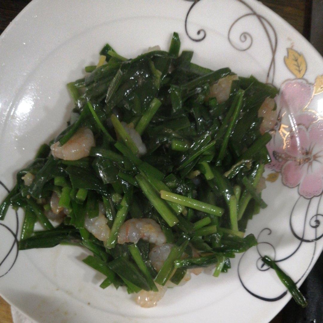韭菜炒虾仁