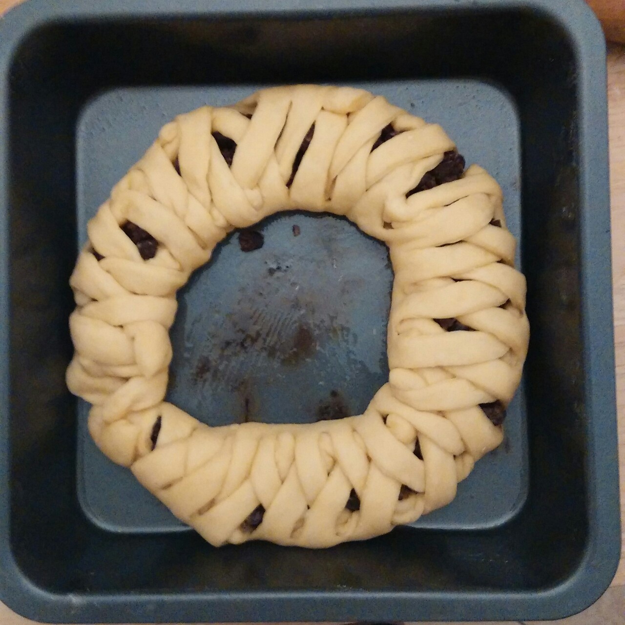 花环蜜豆面包