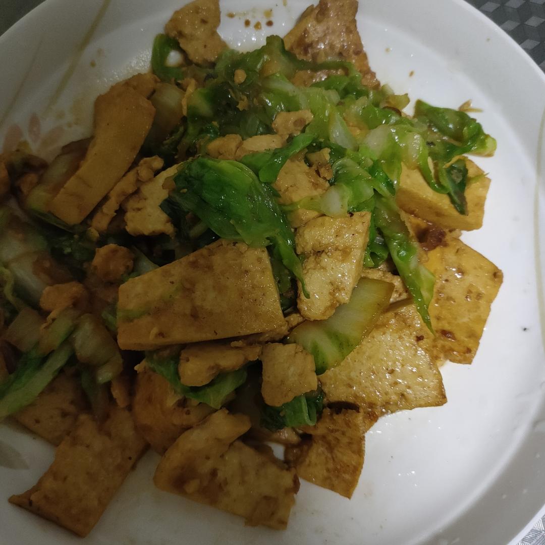 青菜炒豆腐