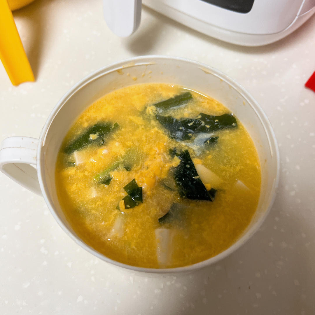 孩子增高汤 | 虾仁豆腐裙带菜汤