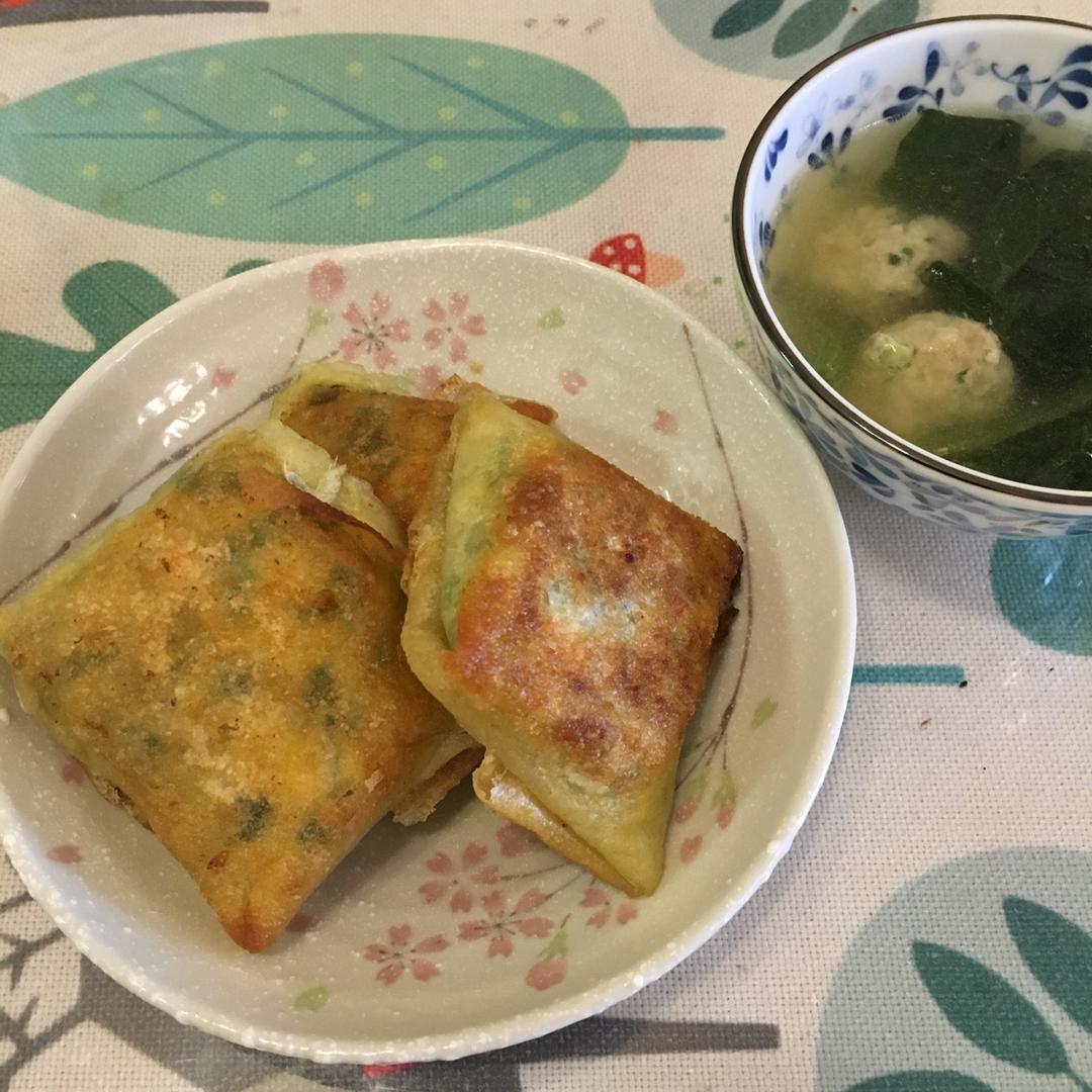 春卷皮～韭菜盒子
