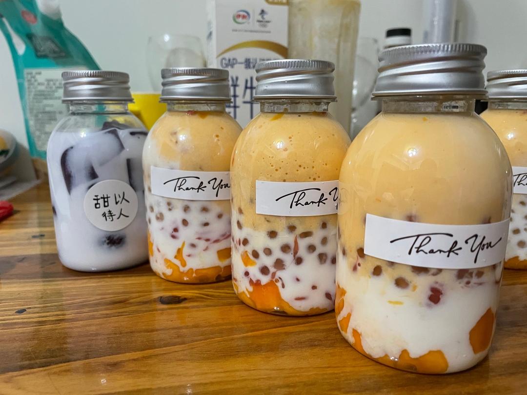 低脂版芒果西柚杨枝甘露的做法