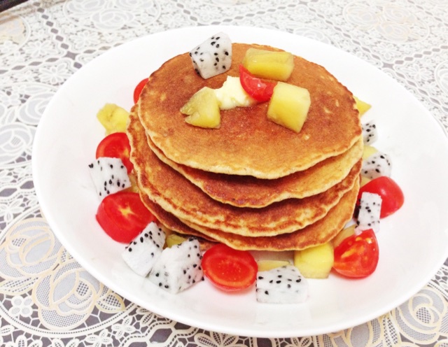 超级简单pancake【无黄油健康版】