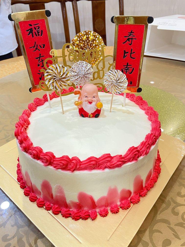 十寸后蛋法的戚风蛋糕